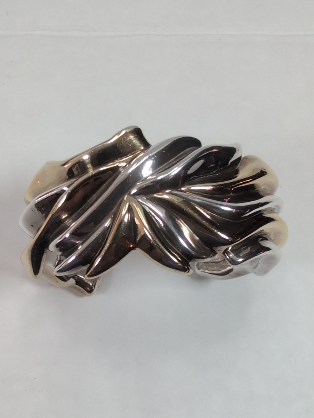 Vintage Orit Schatzman O.S. 925 Sterling Silver Two-Tone Sculpture - Picture 3 of 10